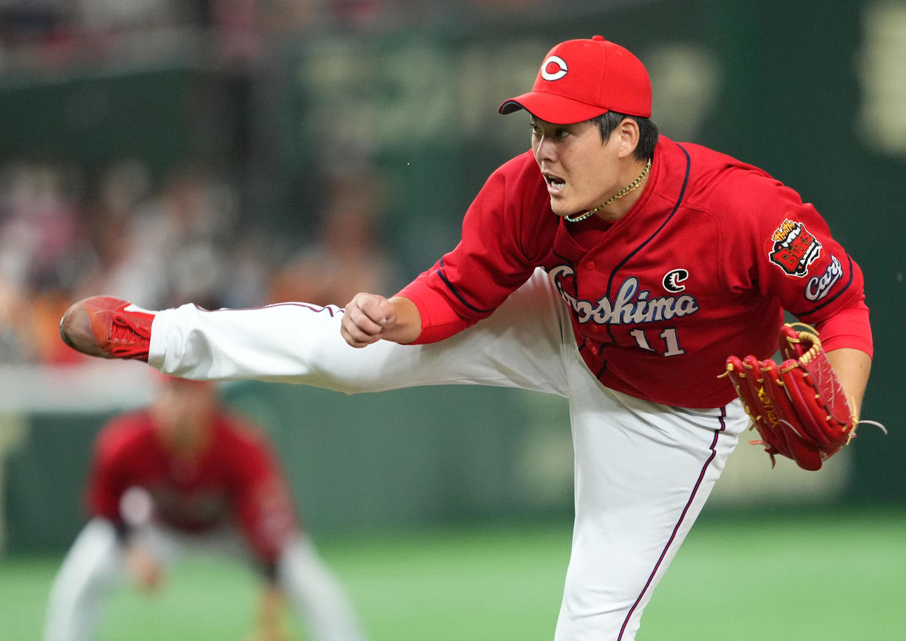 広島九里亜蓮（2022年7月17日撮影）