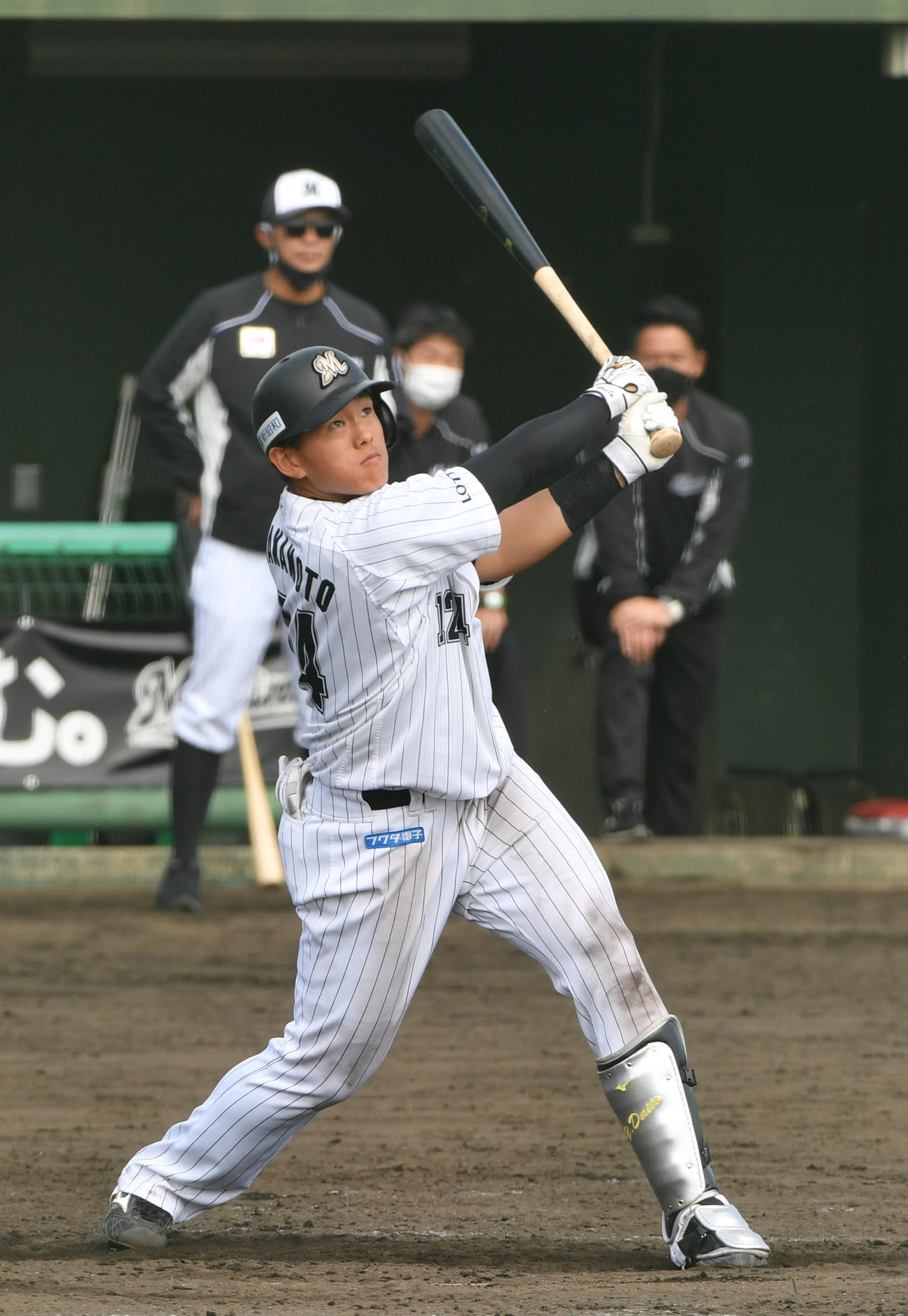 ロッテ山本大斗（2022年2月11日撮影）
