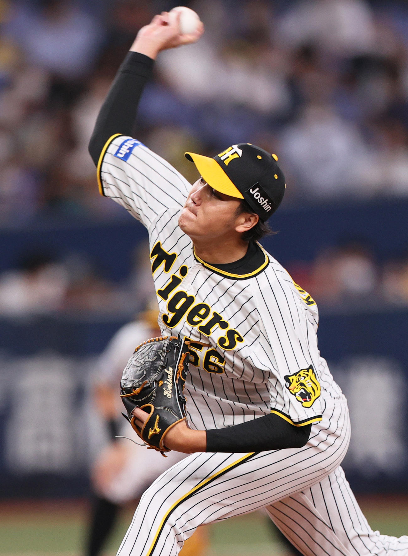 阪神対DeNA 8回、阪神4番手で登板の小林（撮影・上山淳一）