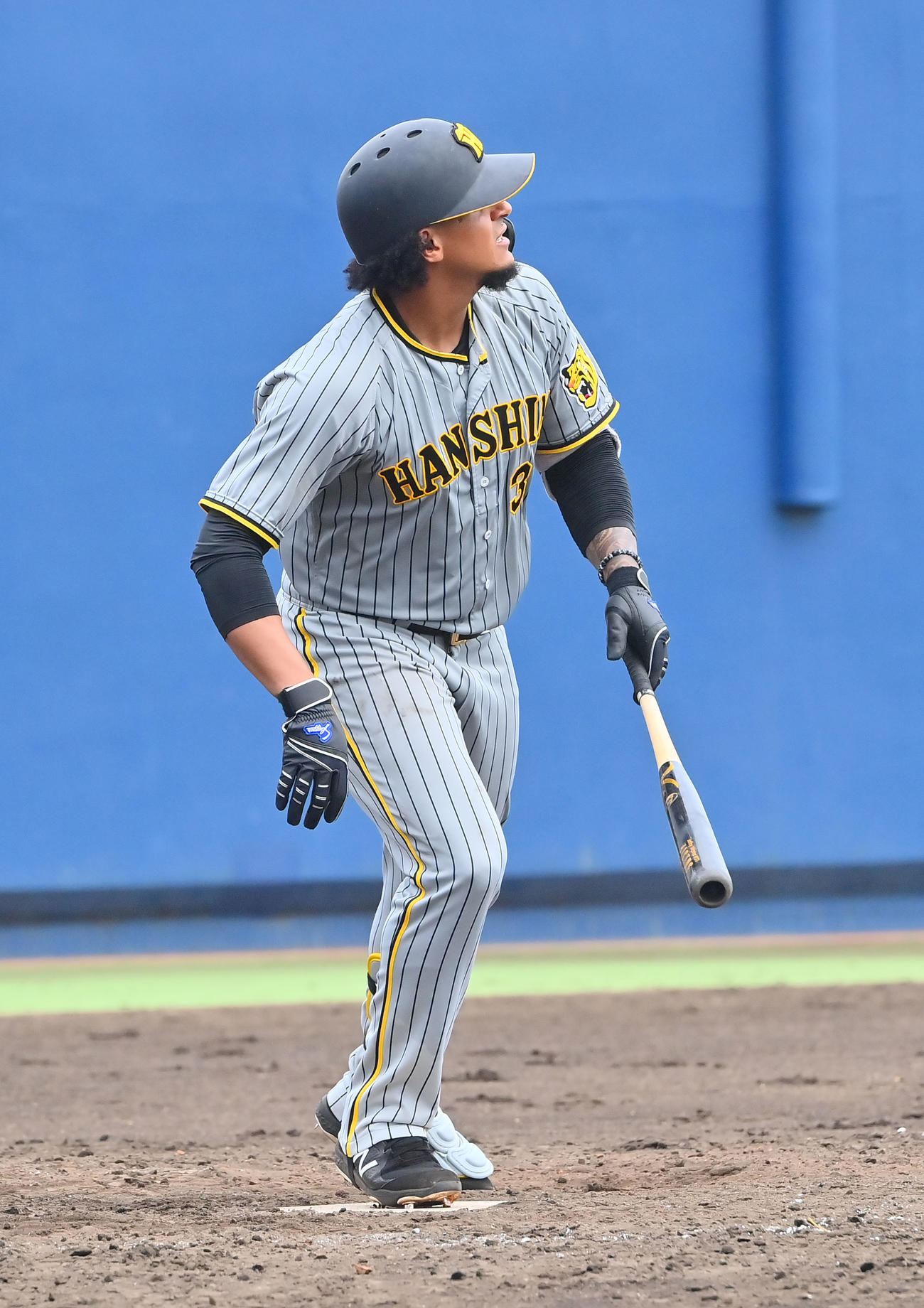 ウエスタン・リーグ　オリックス対阪神　5回表阪神1死、左越え本塁打放つマルテ（撮影・和賀正仁）
