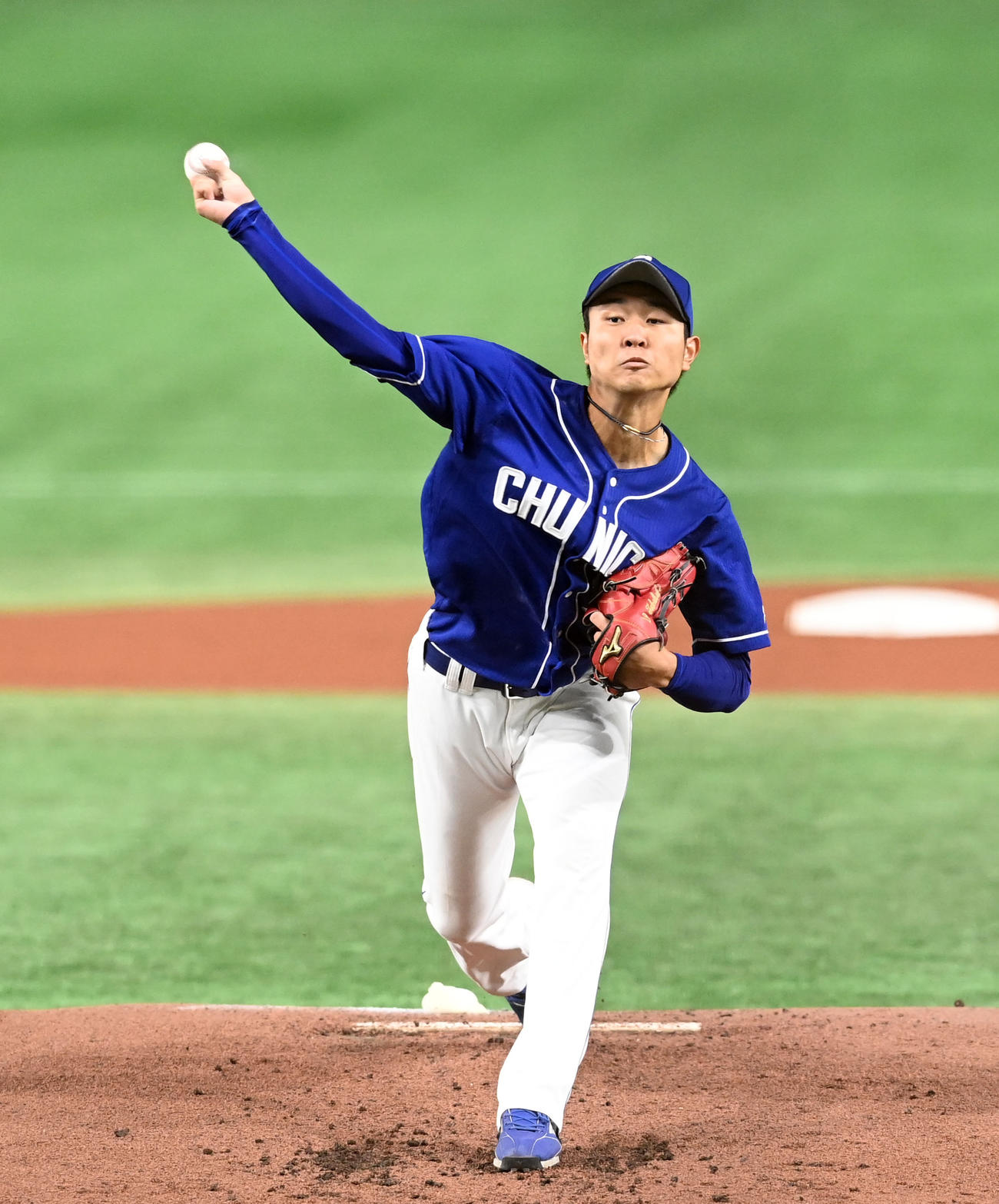 巨人対中日　中日先発の高橋宏（撮影・たえ見朱実）