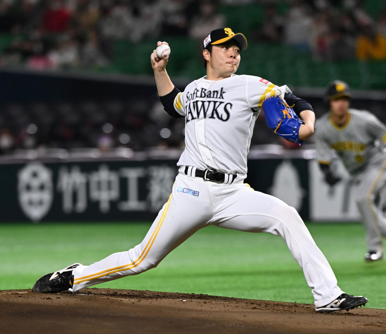 ソフトバンク松本裕樹（2022年3月16日撮影）