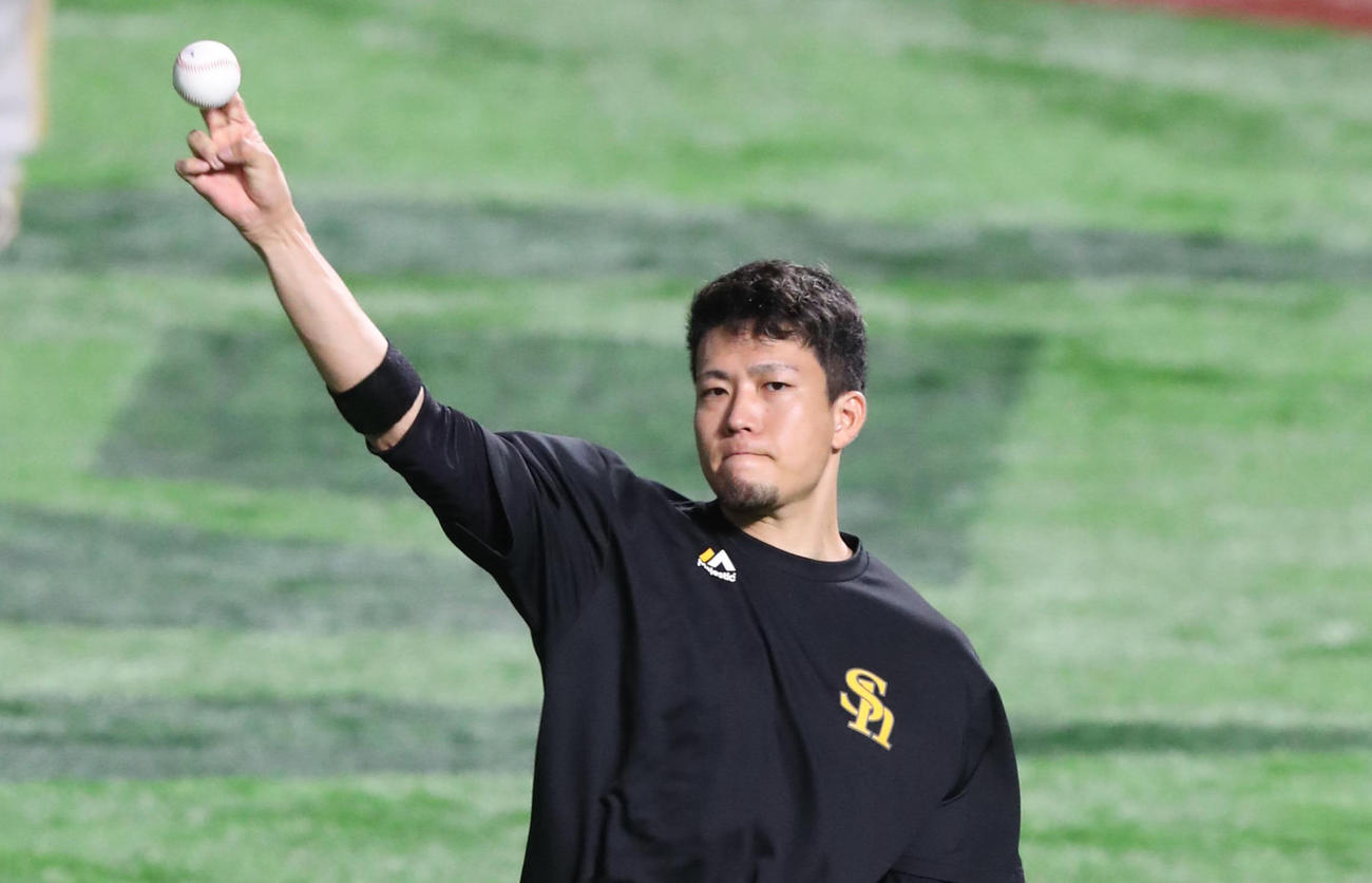 ソフトバンク千賀滉大（22年7月撮影）