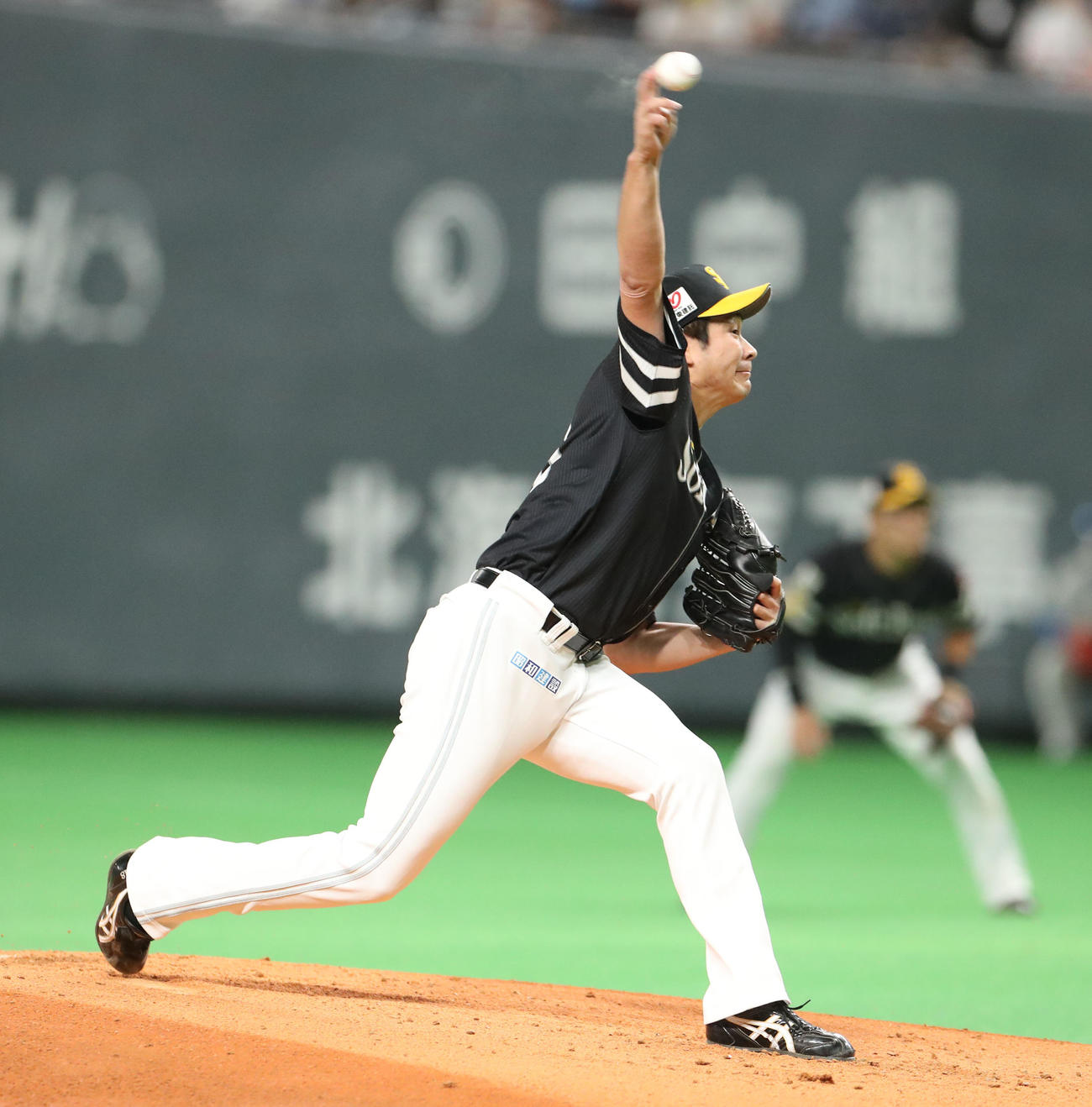 日本ハム対ソフトバンク　ソフトバンク先発の武田（撮影・佐藤翔太）