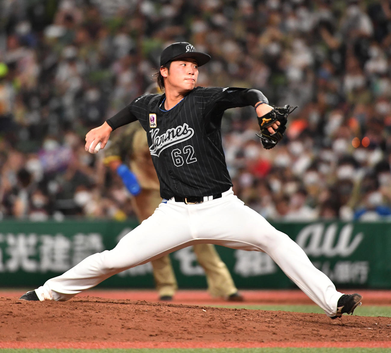 ロッテ森遼大朗（2022年8月7日撮影）