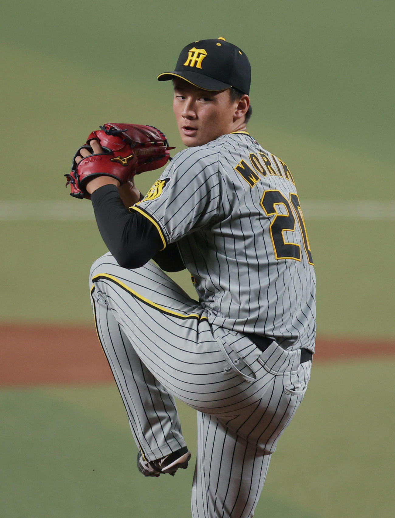 中日対阪神　力投する阪神先発の森木（撮影・前田充）