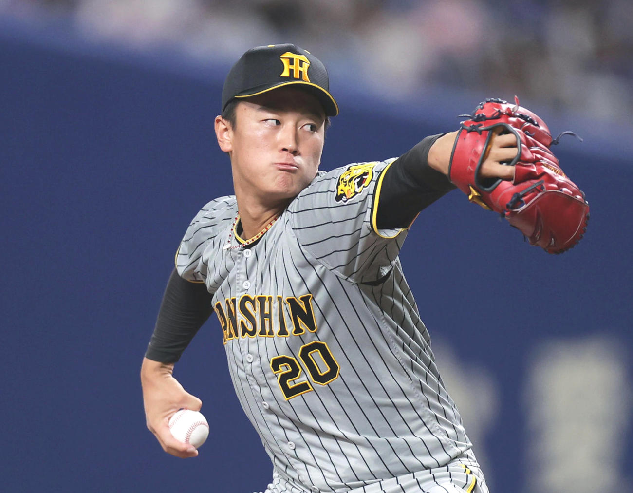 力投する阪神先発の森木大智（撮影・前田充）