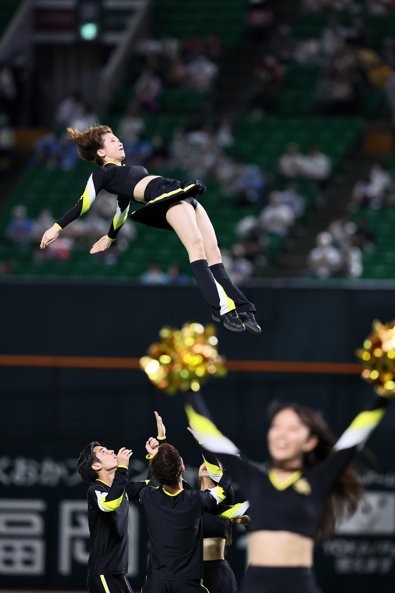 球場を盛り上げるハニーズ