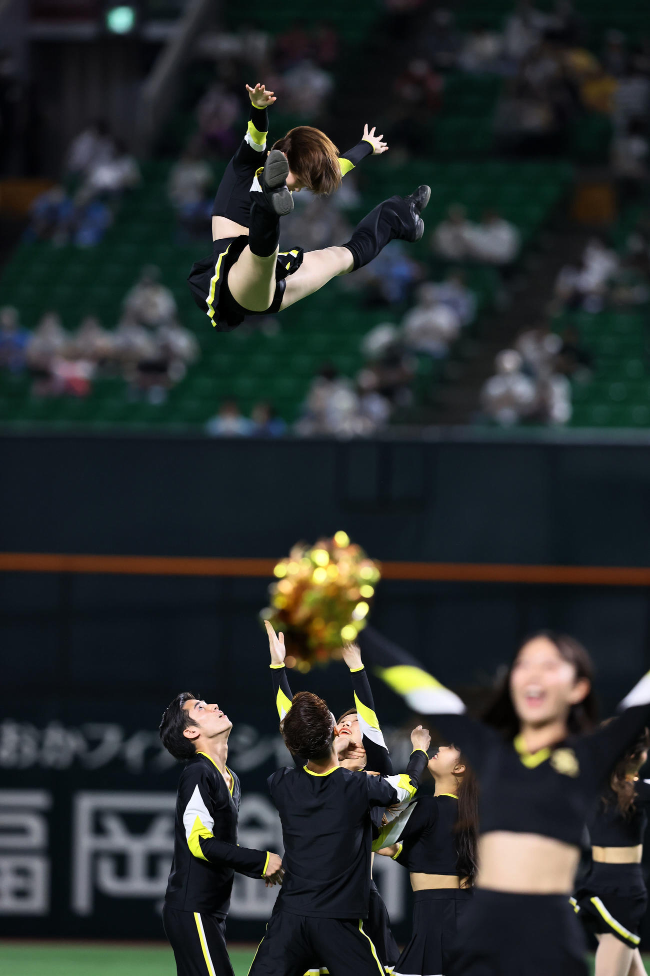 球場を盛り上げるハニーズ