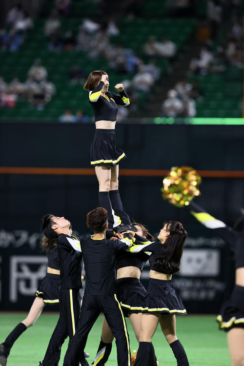 球場を盛り上げるハニーズ