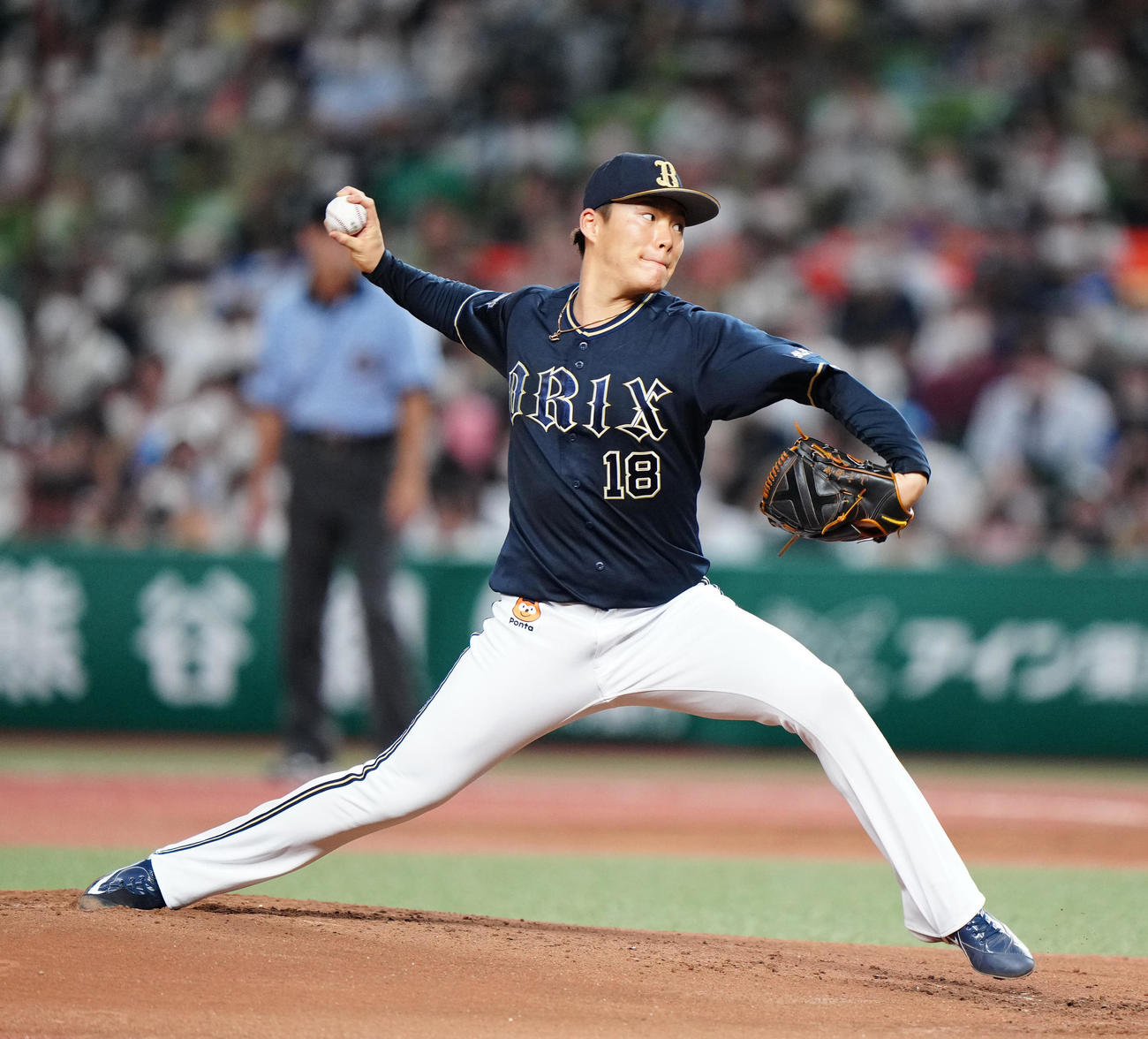 オリックス山本由伸（2022年8月19日撮影）