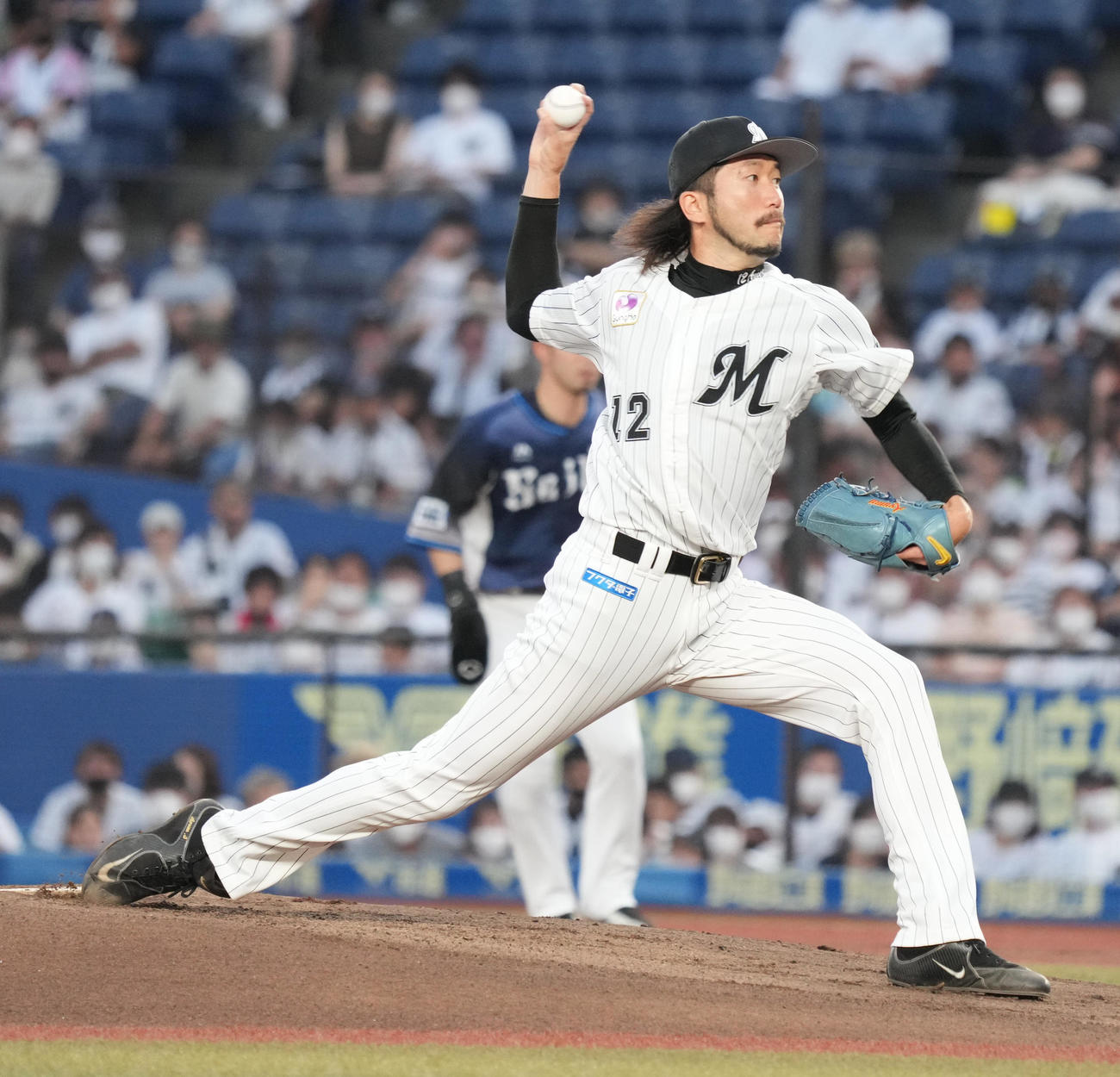ロッテ石川歩（2022年8月23日撮影）