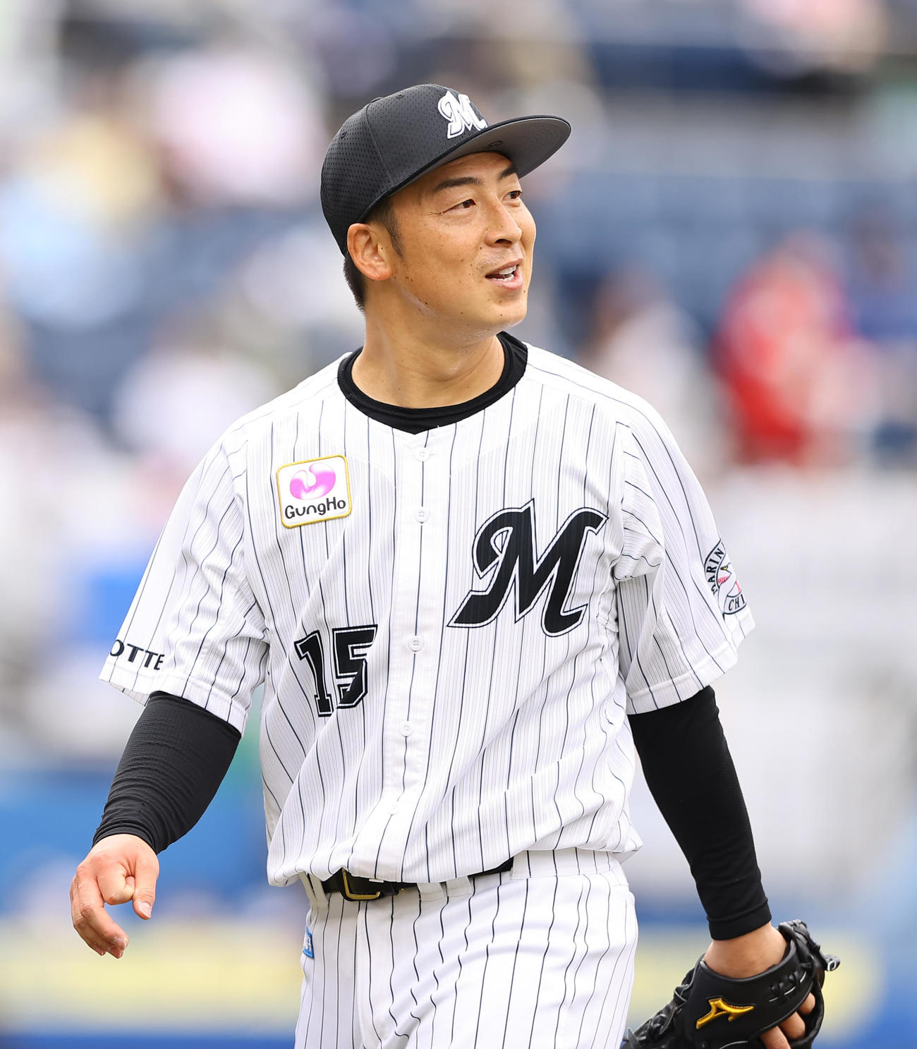 ロッテ美馬学（2022年3月31日撮影）
