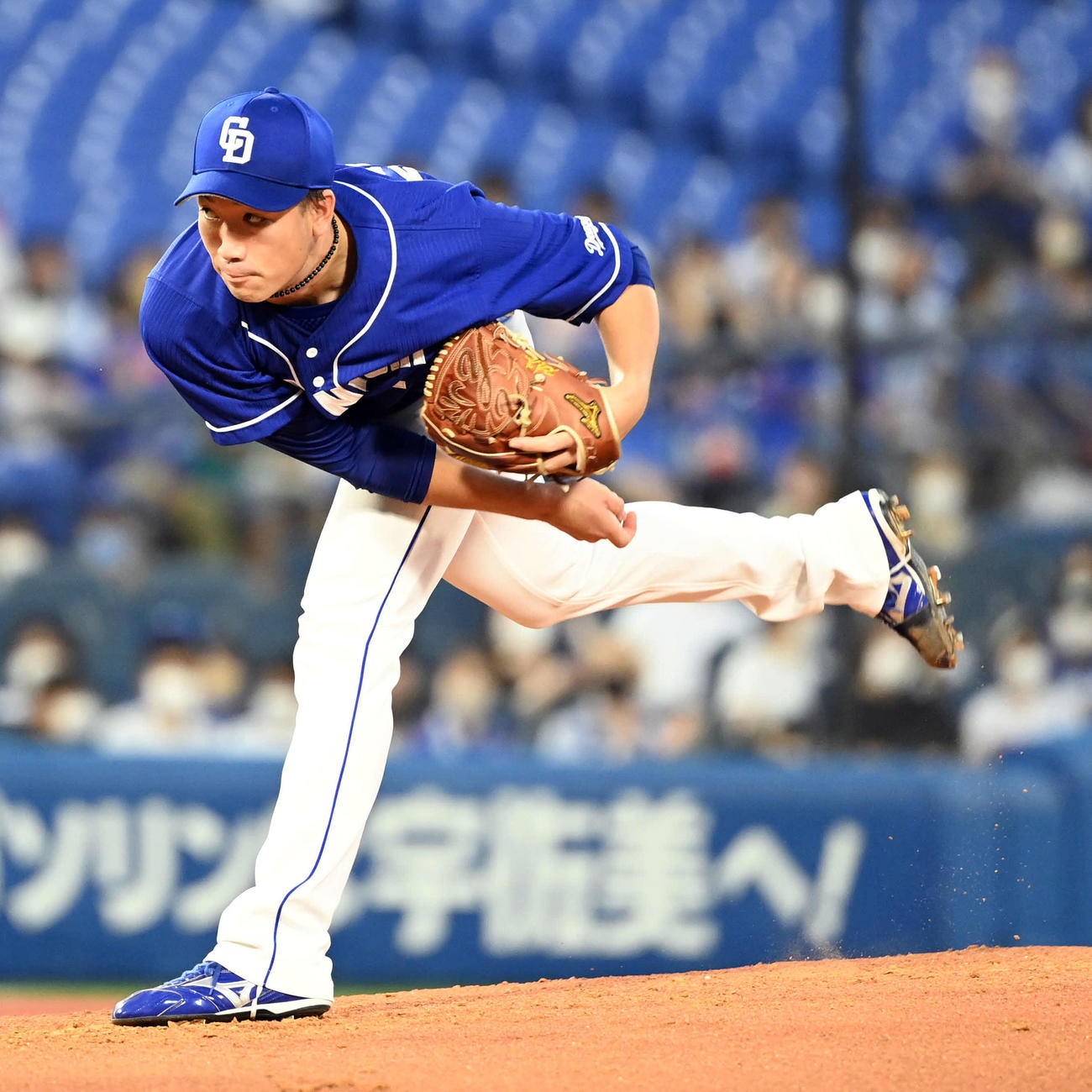 DeNA対中日　中日の先発勝野（撮影・たえ見朱実）