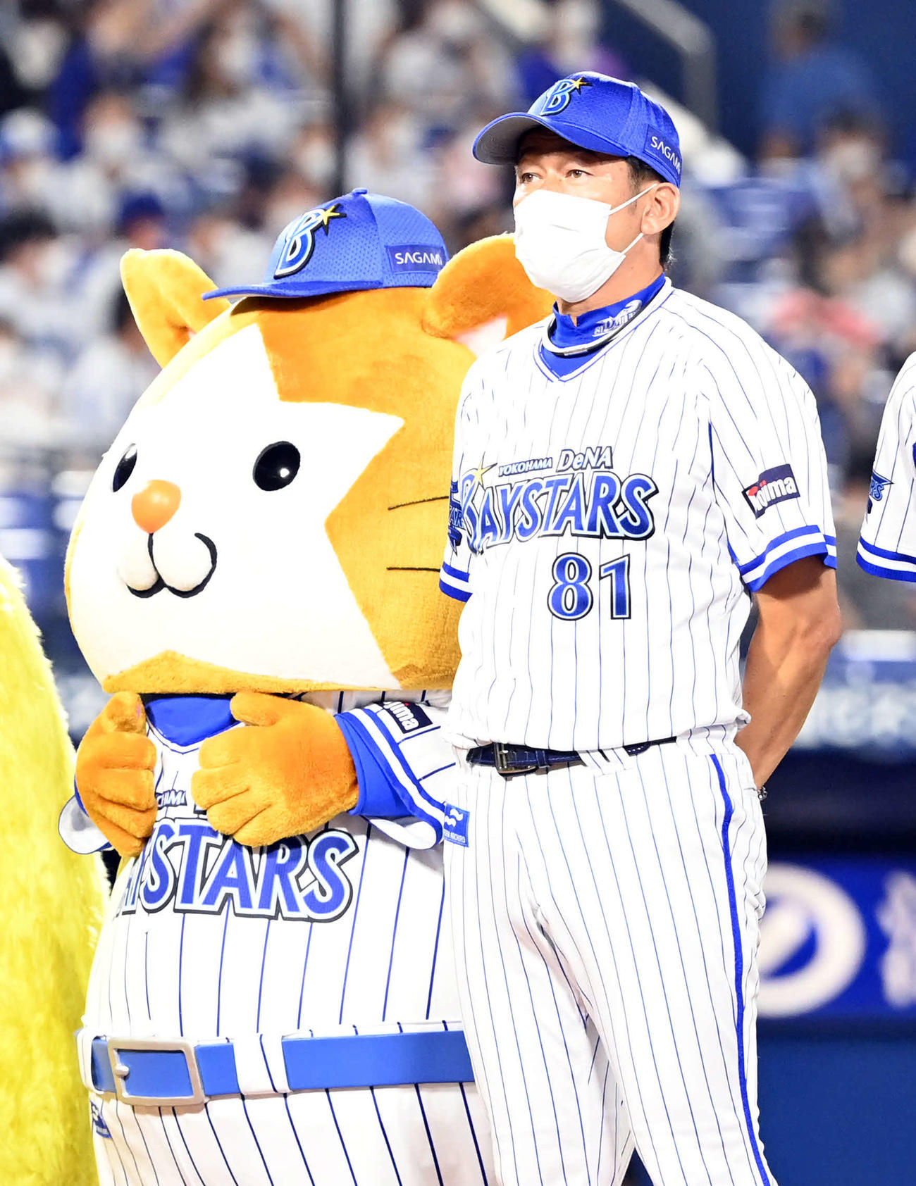 DeNA対中日　中日に勝利したDeNA三浦監督（撮影・たえ見朱実）