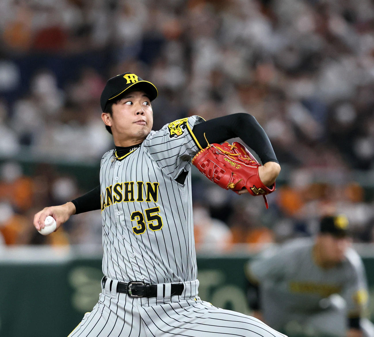 阪神才木浩人（2022年8月21日撮影）