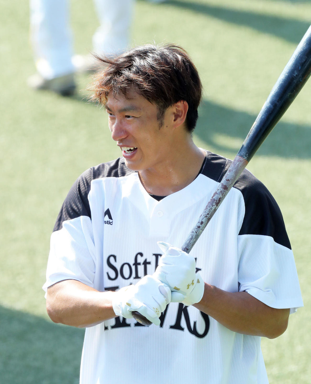 ソフトバンク柳田悠岐（2022年8月30日撮影）