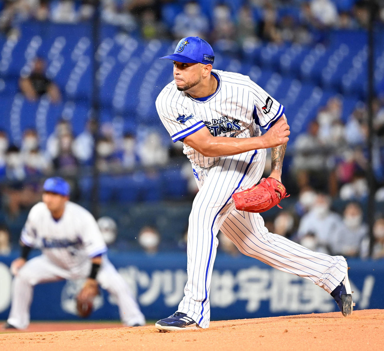 DeNA対中日　DeNA先発のロメロ（撮影・たえ見朱実）