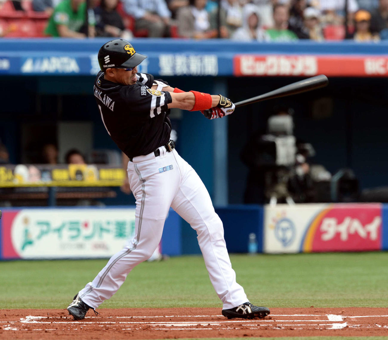 ソフトバンク内川聖一（2013年4月29日撮影）