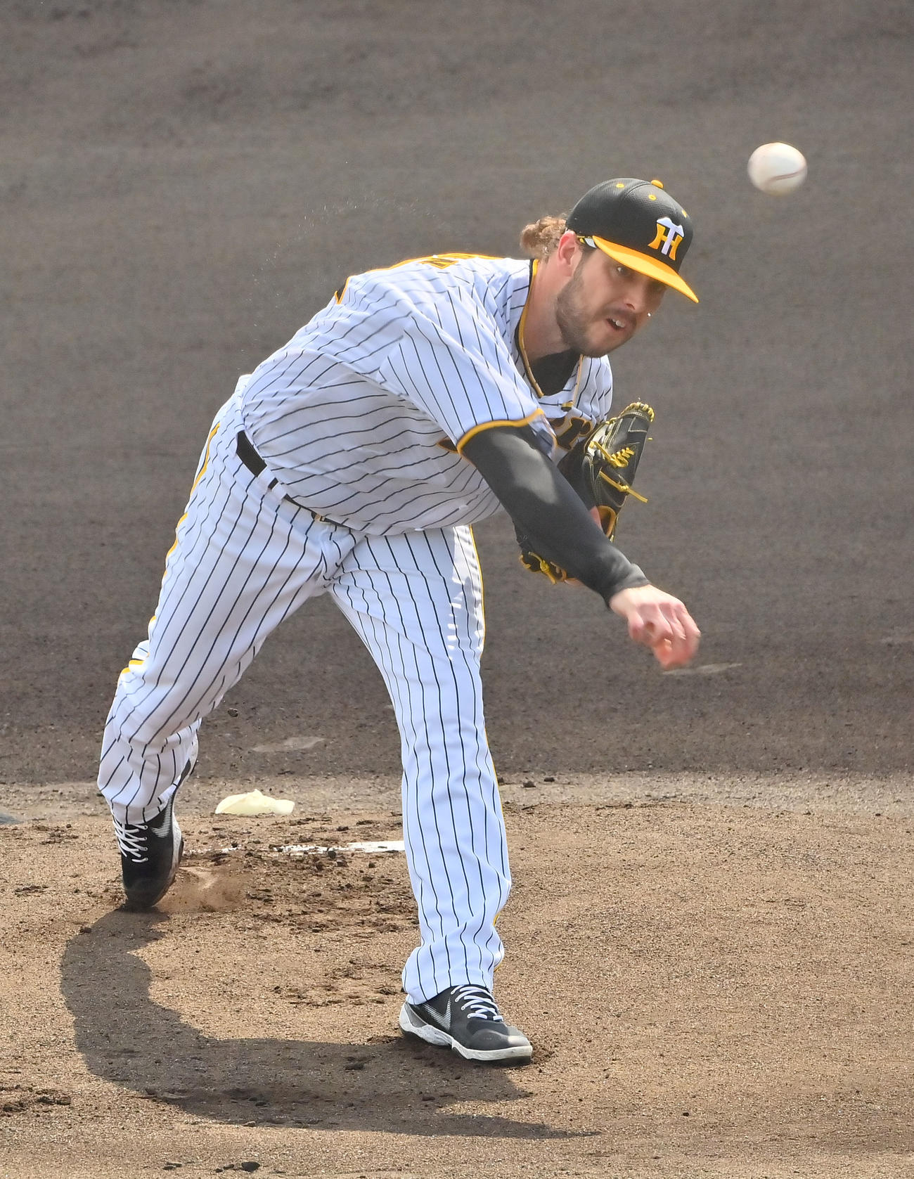 ウエスタン・リーグ阪神対広島　阪神先発のウィルカーソン（撮影・和賀正仁）