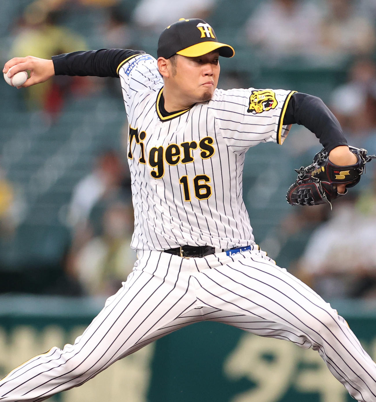 阪神対巨人　阪神先発の西勇（撮影・狩俣裕三）