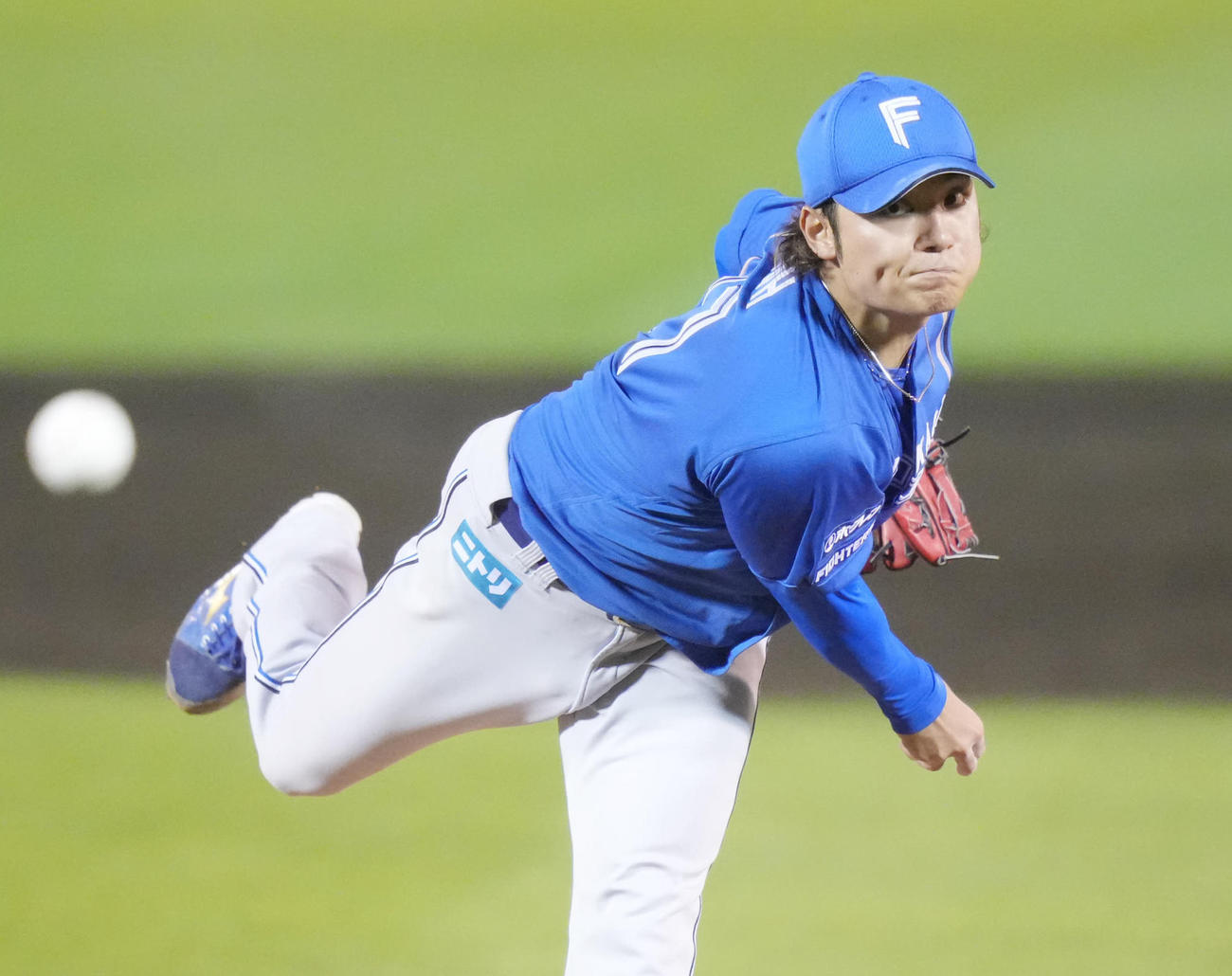 力投する日本ハム先発の伊藤大海（撮影・鈴木みどり）