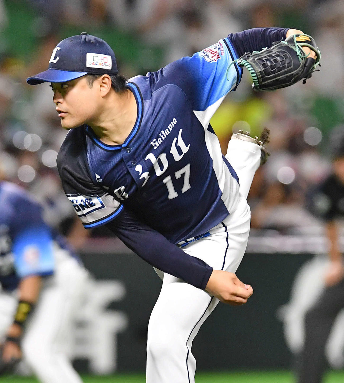 ソフトバンク対西武　西武先発の松本（撮影・岩下翔太）