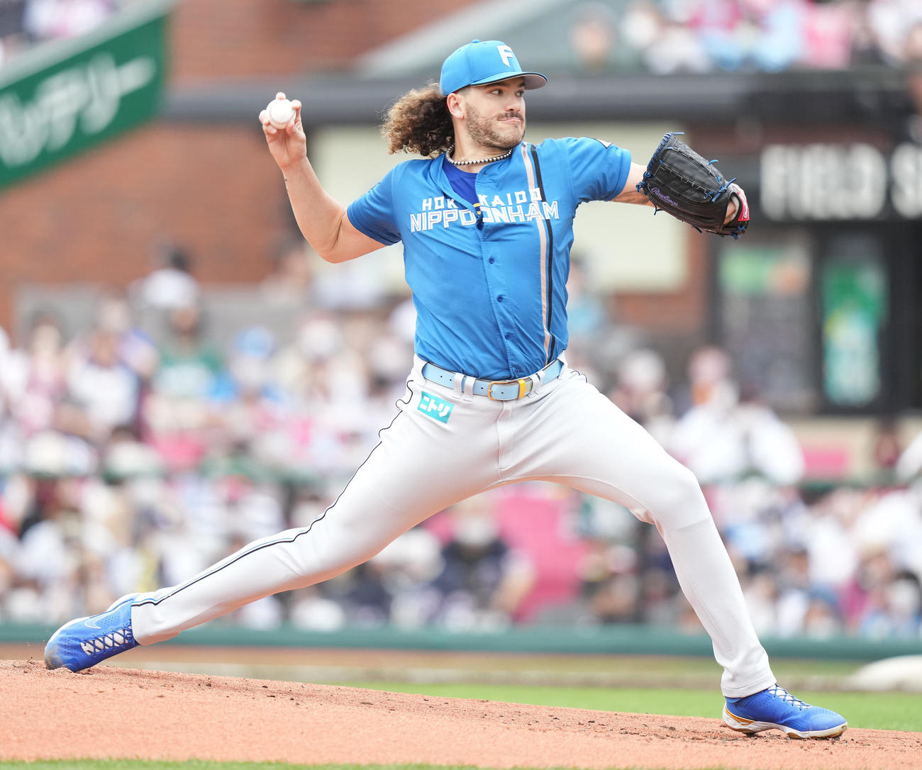 楽天対日本ハム　先発し力投する日本ハム・ポンセ（撮影・鈴木みどり）