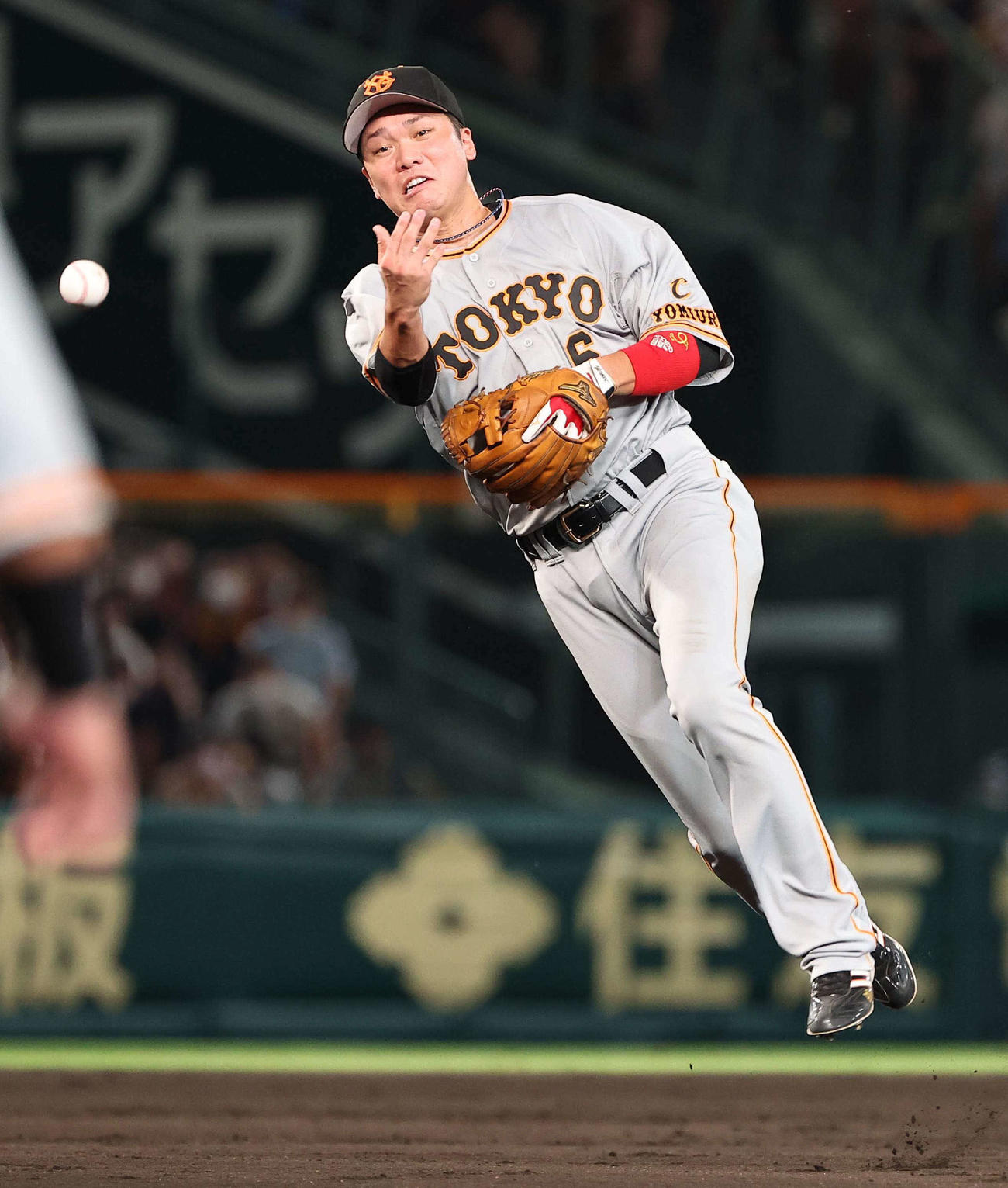 阪神対巨人　6回裏阪神2死、坂本は近本の遊ゴロを軽快にさばく（撮影・上田博志）