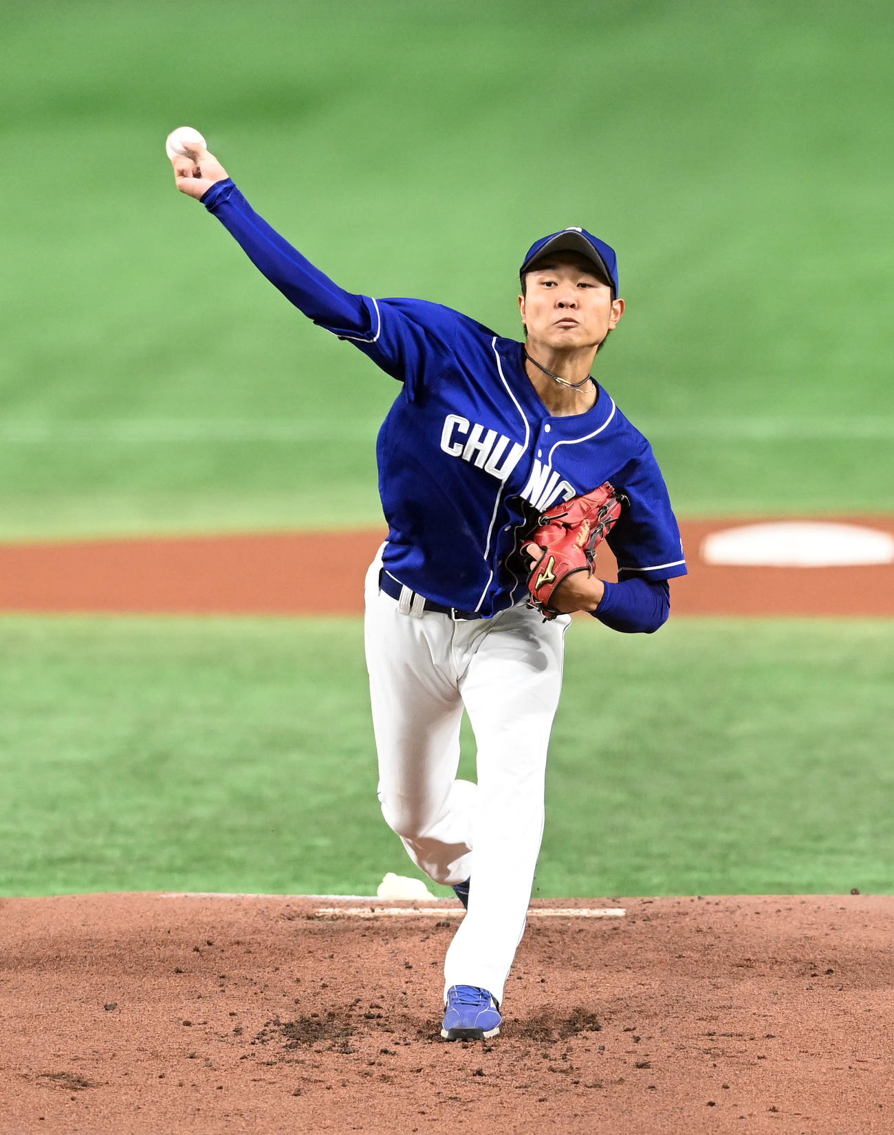 巨人対中日　中日先発の高橋宏（撮影・たえ見朱実）