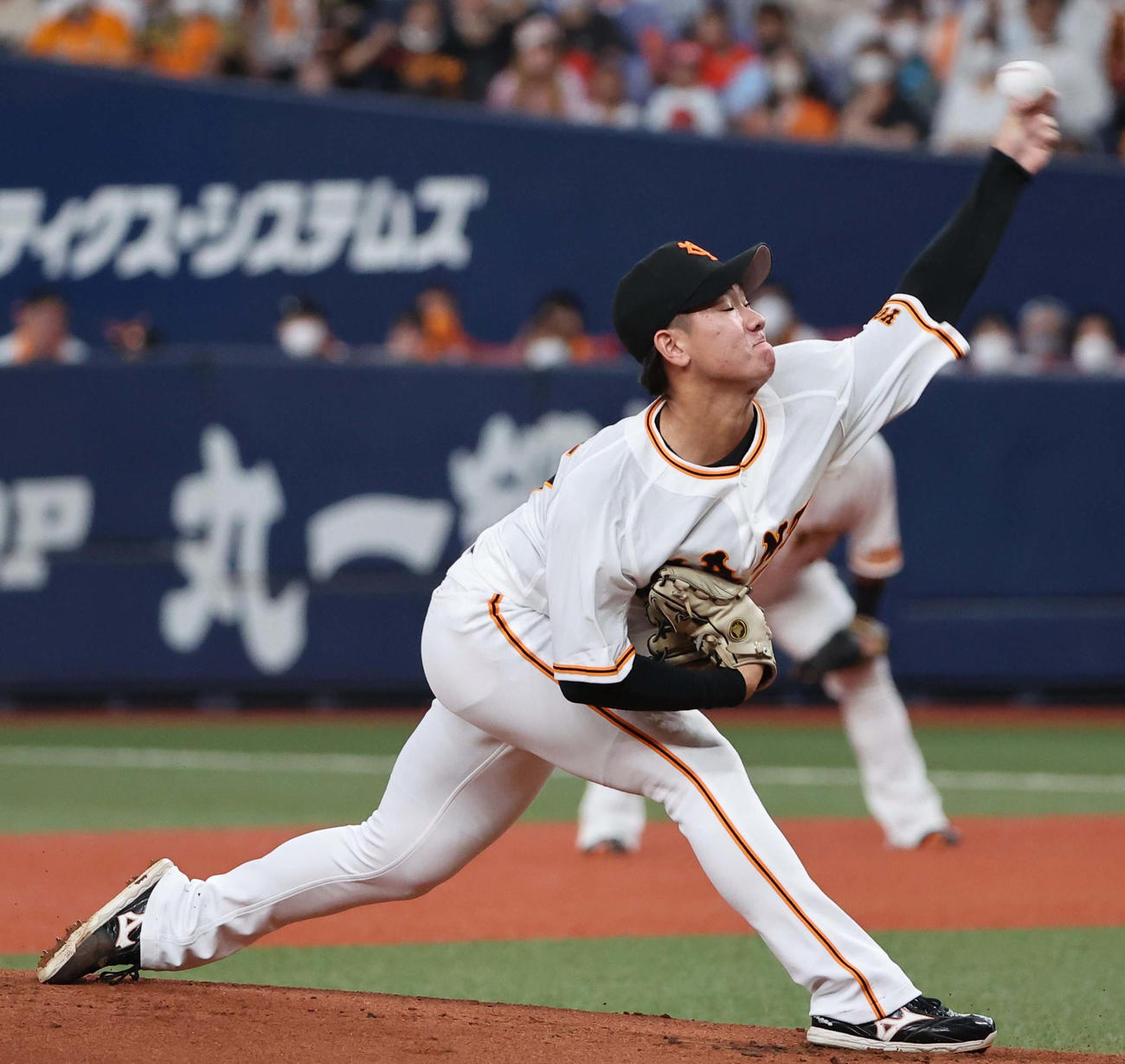 巨人井上温大（2022年8月31日撮影）