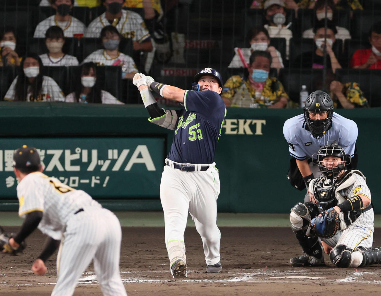 7月31日阪神戦の11回に3打席連発となる2ランを放った村上宗隆