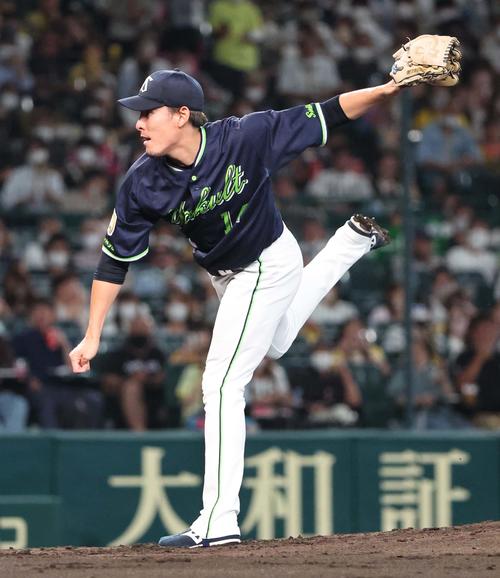 阪神対ヤクルト ヤクルト先発の高梨(撮影・上田博志)