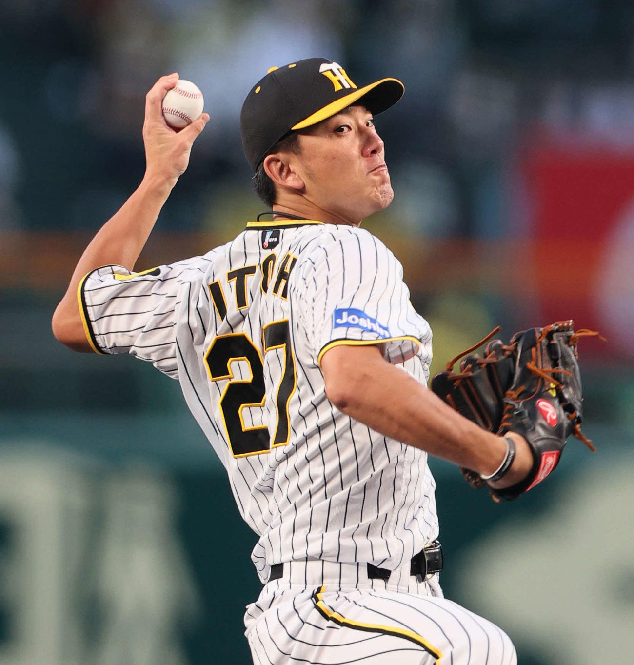 阪神対ヤクルト　阪神先発の伊藤将（撮影・上山淳一）