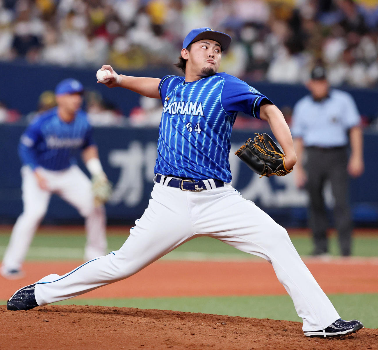 DeNA中川虎大（2022年8月25日撮影）