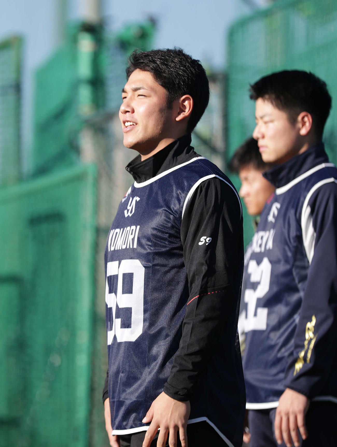 ヤクルト小森航大郎（2022年1月9日撮影）