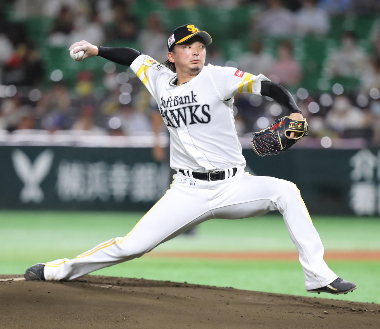 ソフトバンク東浜巨（2022年9月2日撮影）