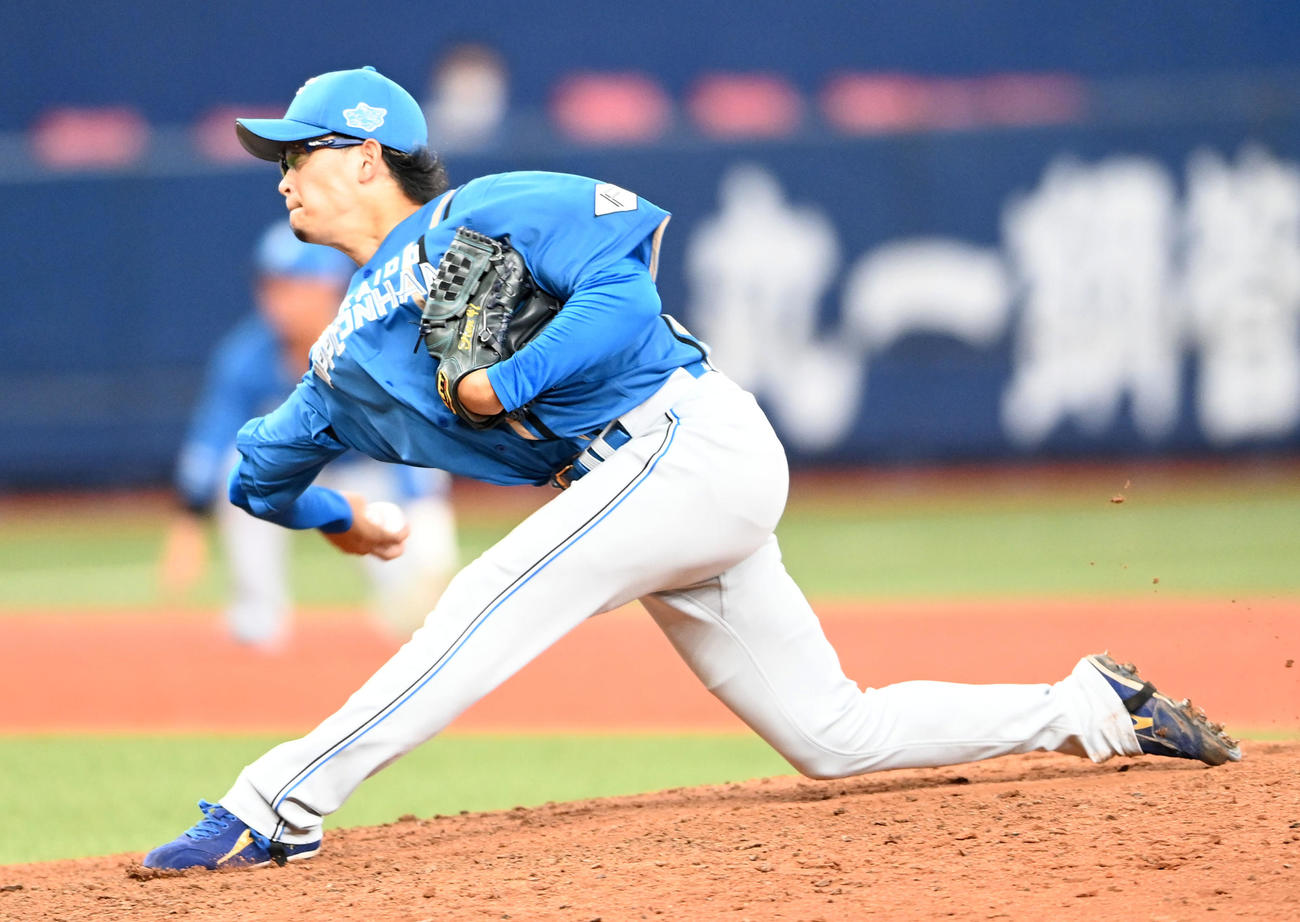 日本ハム鈴木健矢（22年8月5日撮影）
