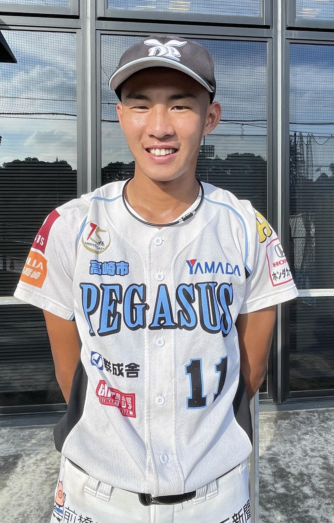 BCリーグ選抜対巨人　今秋ドラフト候補のBC群馬・西浜（撮影・保坂恭子）