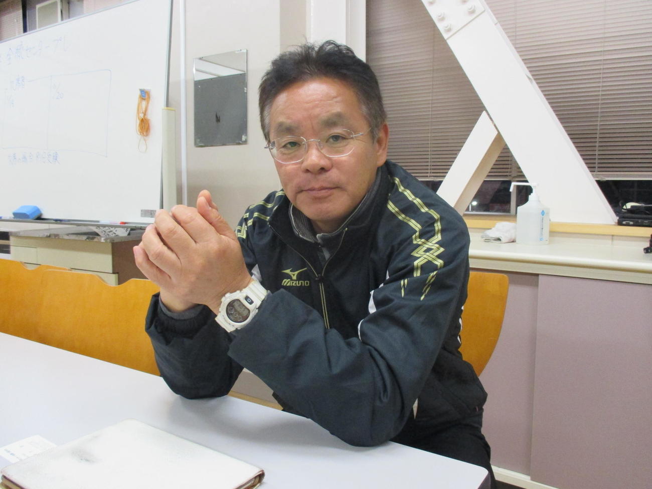 宮津時代の教え子糸井について語る西舞鶴高教諭の市田匡史さん