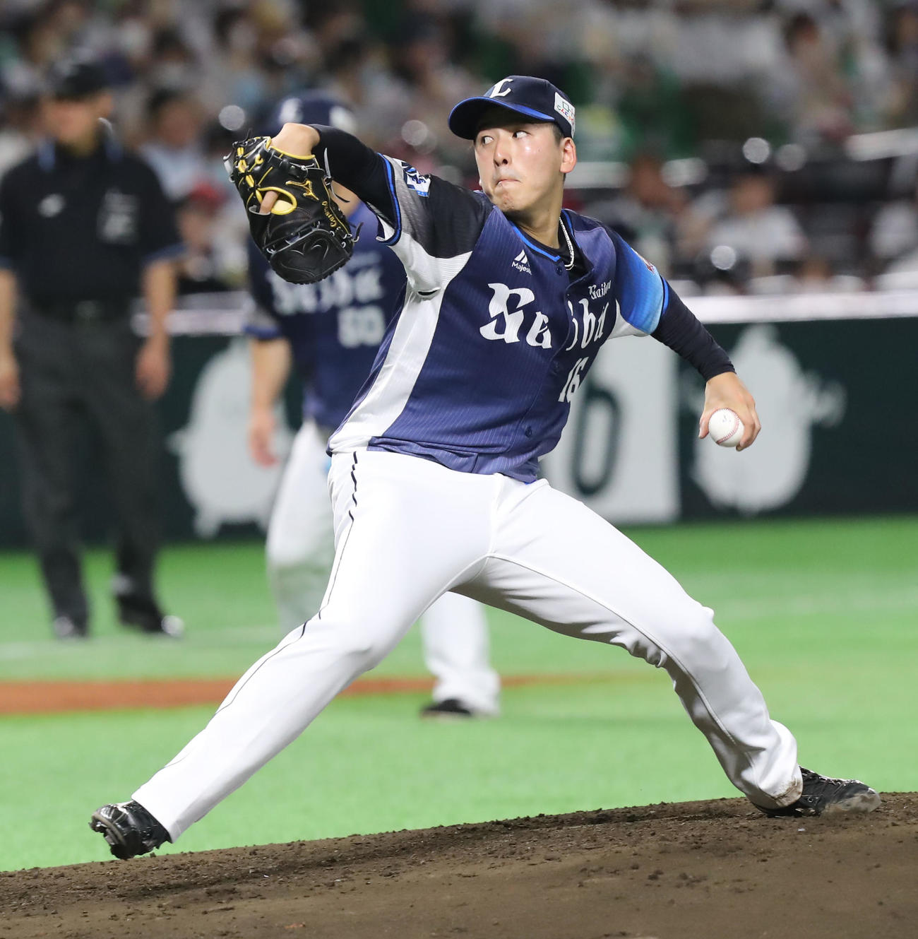 ソフトバンク対西武　西武先発の隅田（撮影・屋方直哉）