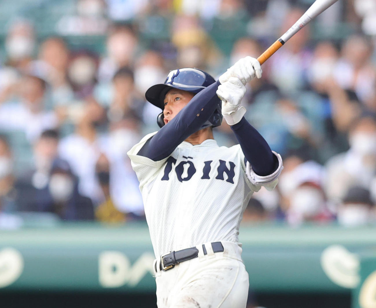 大阪桐蔭・松尾汐恩（2022年8月14日撮影）