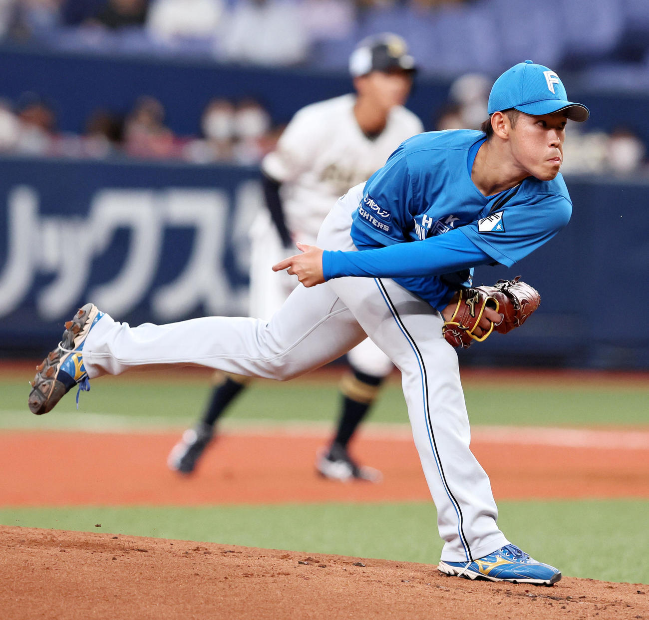 オリックス対日本ハム　オリックス戦に先発する根本（撮影・加藤哉）