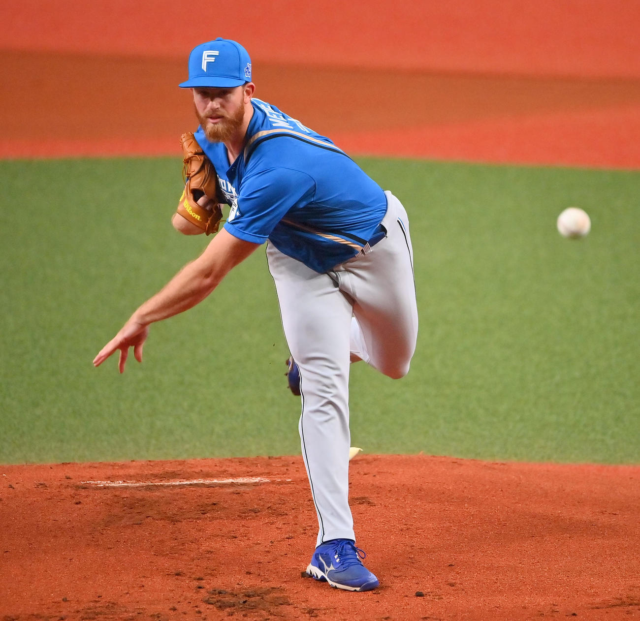 オリックス対日本ハム　日本ハム先発のメネズ（撮影・和賀正仁）