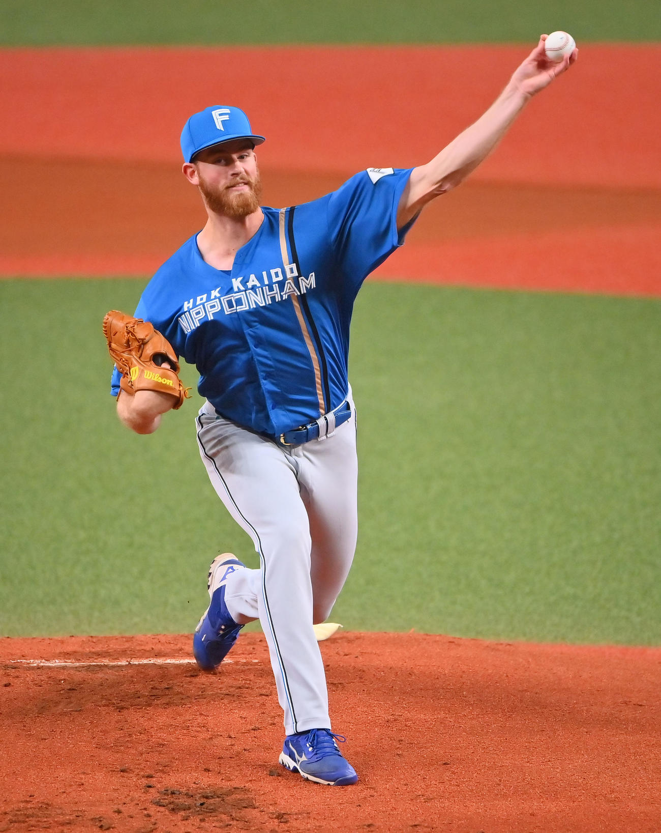 オリックス対日本ハム　日本ハム先発のメネズ（撮影・和賀正仁）