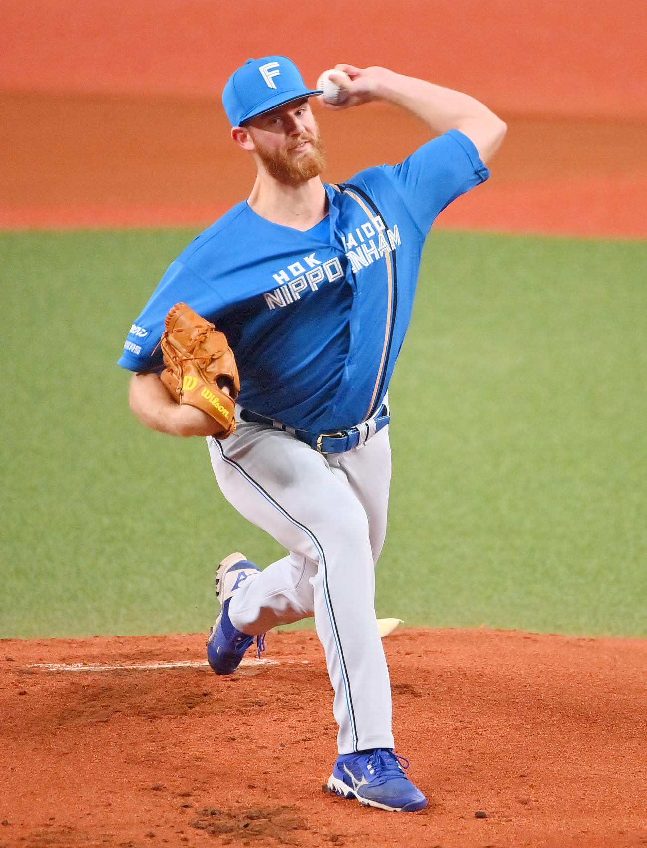 オリックス対日本ハム　日本ハム先発のメネズ（撮影・和賀正仁）