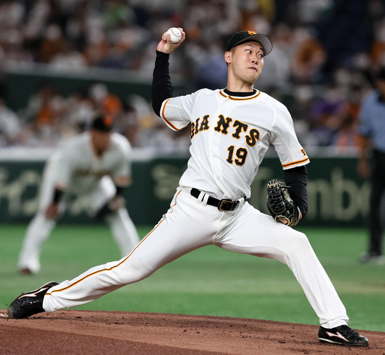 巨人山崎伊織（2022年8月19日撮影）
