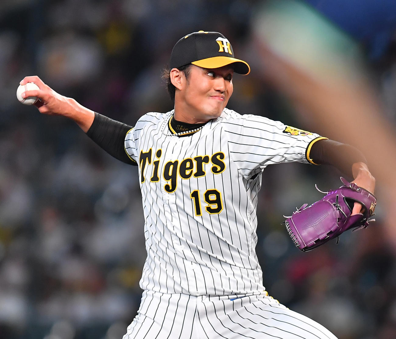 阪神対ヤクルト　阪神先発の藤浪（撮影・清水貴仁）