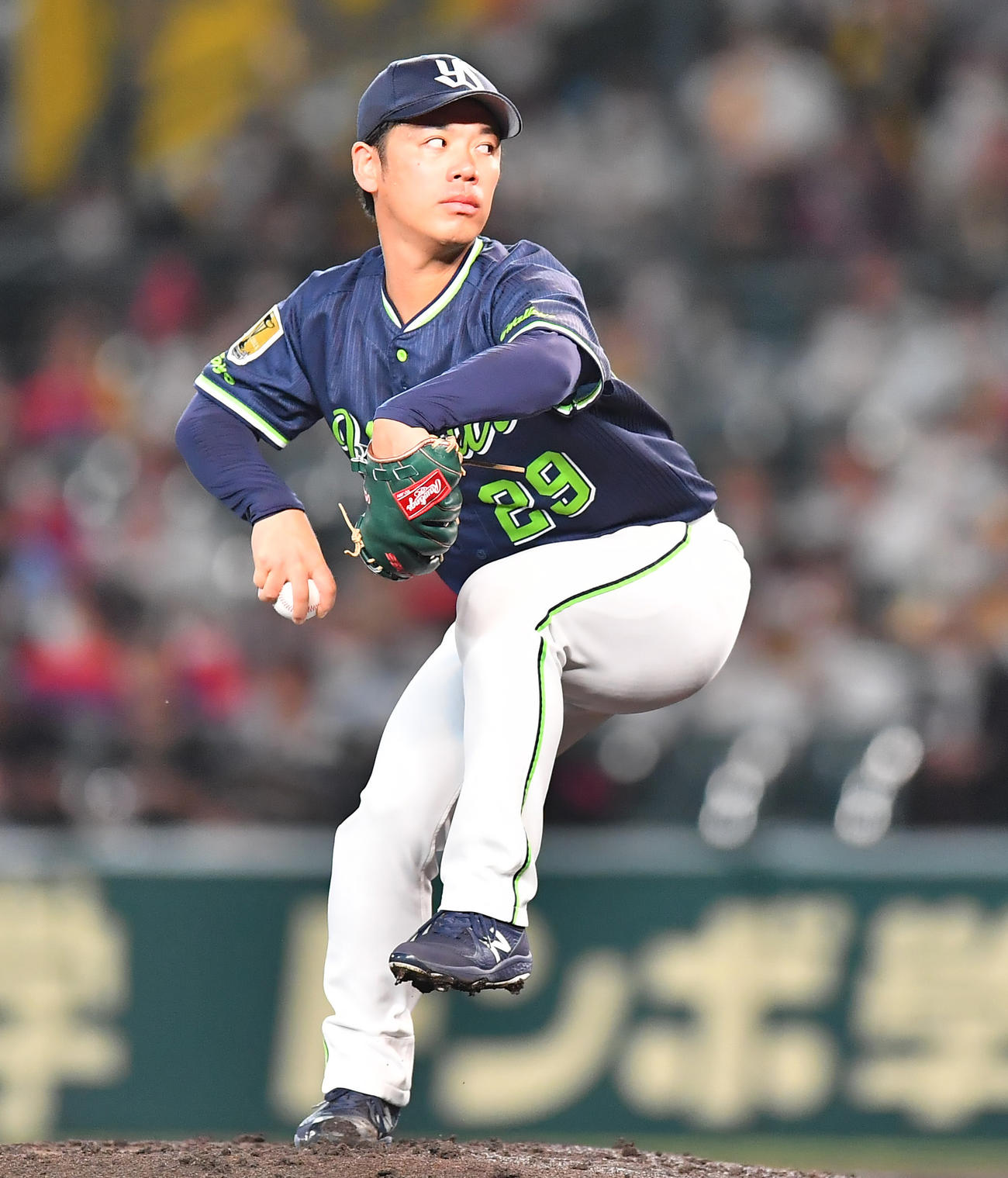 阪神対ヤクルト　ヤクルト先発の小川（撮影・清水貴仁）