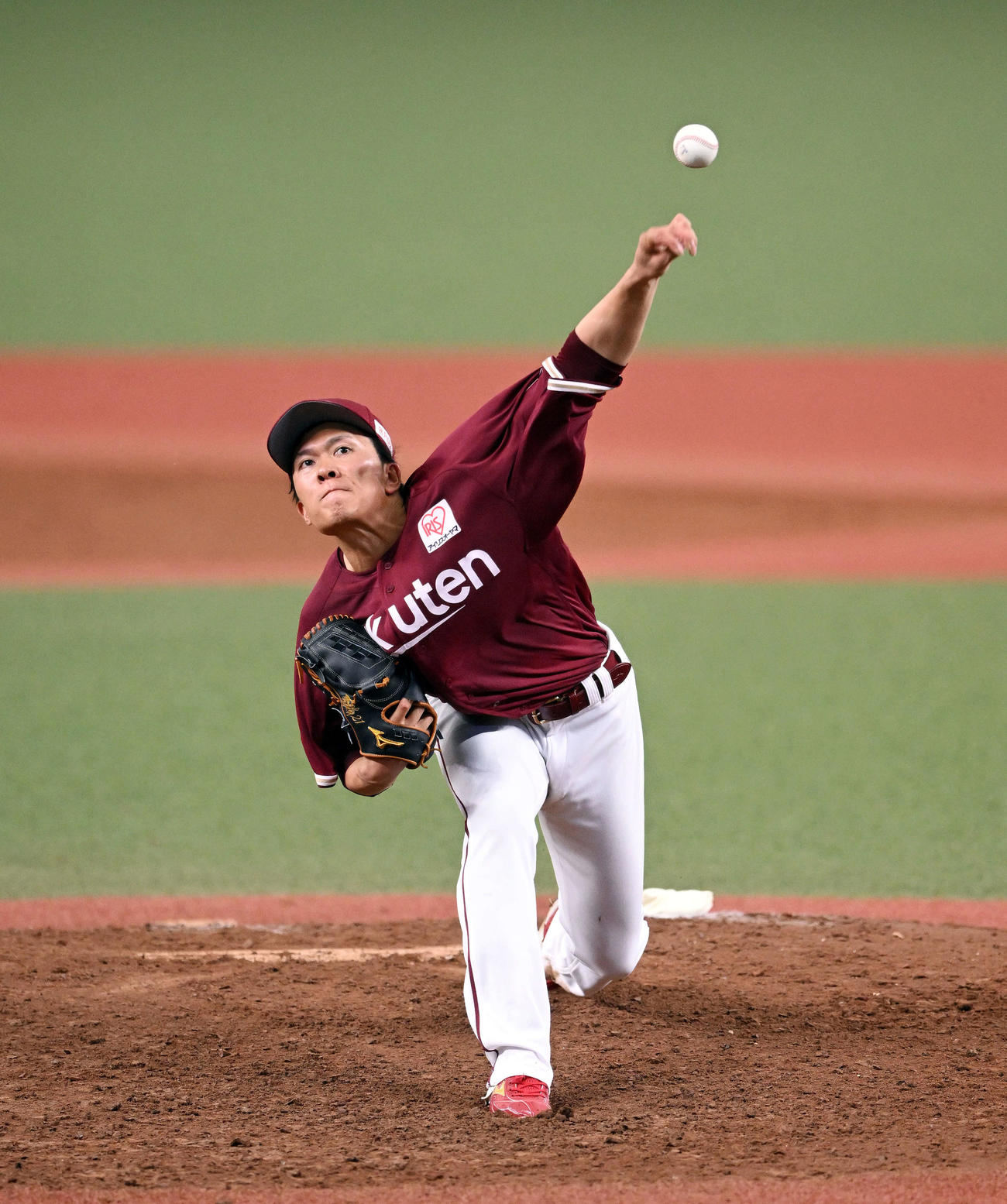 西武対楽天　力投する楽天先発の早川（撮影・滝沢徹郎）